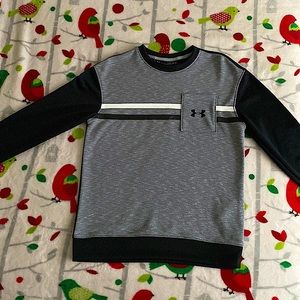 Under armour black and gray long sleeve shirt